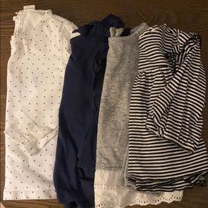 4 long sleeve T-shirts (Gap, H&M, and Play Up)